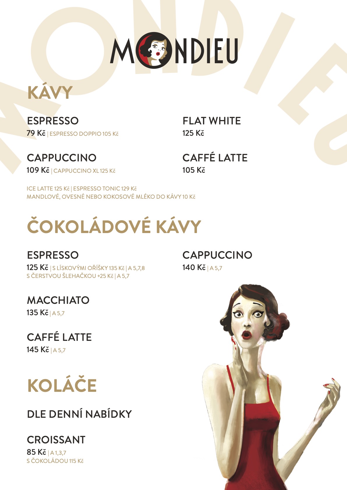 Menu - Praha Rytířská - 1